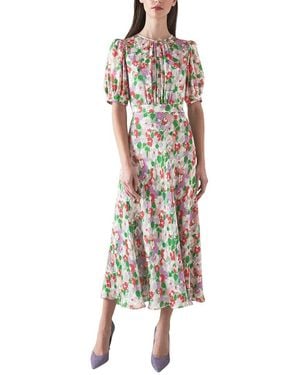 LK Bennett Jemima Silk Dress - Green