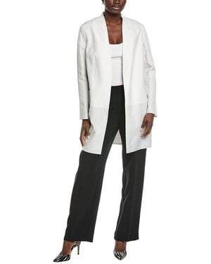 Akris Hector Silk-Blend Coat - White