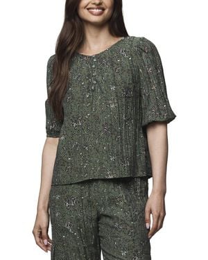 Splendid Versailles Floral Blouse - Green