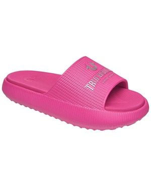 TRUE RELIGION Meg Pool Slide - Pink
