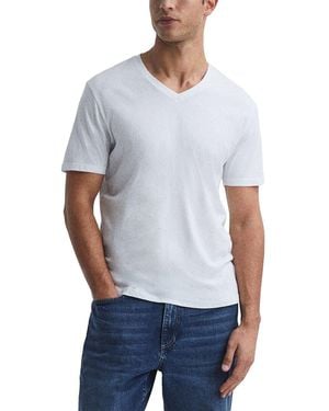 Reiss Dayton Vee Neck T-Shirt - White