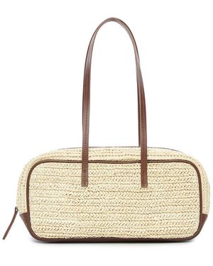 Poolside The Bowler Raffia Shoulder Bag - Natural