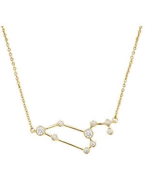 Sterling Forever When Stars Align Constellation Sign 14K Plated Cz Necklace - Metallic