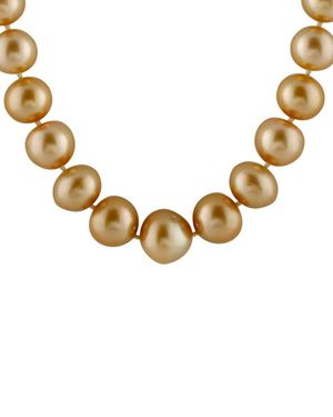 Splendid 14K 12-16Mm Freshwater Pearl Necklace - Metallic