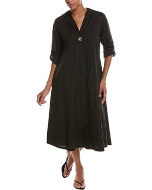 Persaman New York Solid Midi Dress - Black