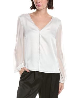 Vince Camuto Chiffon Blouse - White