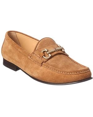 Brunello Cucinelli Horsebit Suede Loafer - Brown