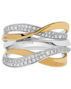 H.J. Namdar 14K Two-Tone 0.36 Ct. Tw. Diamond Pave Ring - White