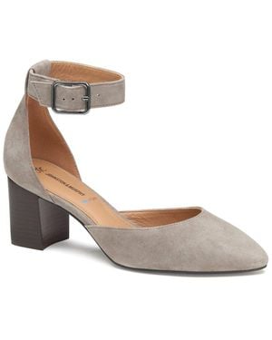 Johnston & Murphy Trista Suede Pump - Metallic