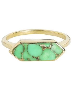 TIRAMISU 14K Over 2.39 Ct. Tw. Copper Ring - Green