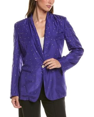 forte_forte Silk Jacket - Purple
