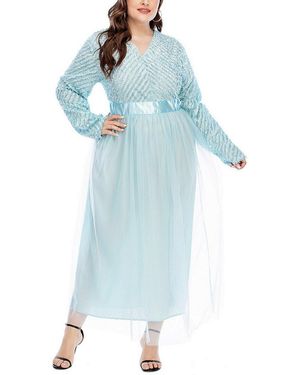 MONICA FASHION Monica Plus Fashion Maxi Dress - Blue