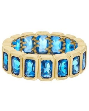Juvell 18K Plated Topaz Ring - Blue