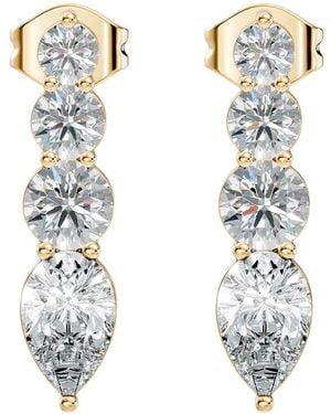 Lab Grown Diamonds 14K 1.00 Ct. Tw. Lab-Grown Diamond Earrings - White