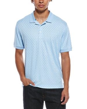 Robert Graham Elias 2 Knit Polo Shirt - Blue
