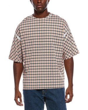 Lanvin Overprinted Oversized Fit T-Shirt - Red