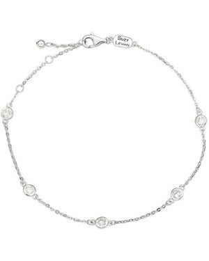 Suzy Levian 14k 0.50 Ct. Tw. Station Bracelet - White