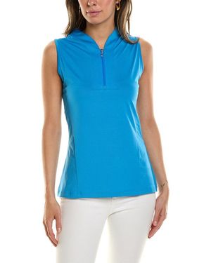 Callaway Apparel Tonal Heather Polo Shirt - Blue