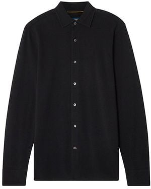 Robert Talbott Lion Long Sleeve Knit Shirt - Blue