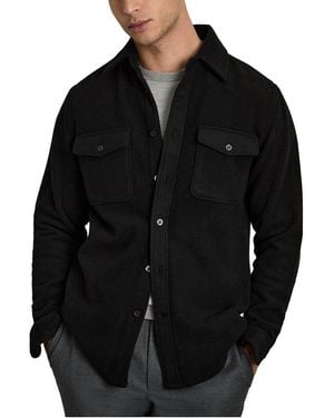 Reiss Twin Pocket Overshirt - Black