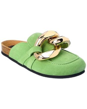 JW Anderson Chain Suede Mule - Green