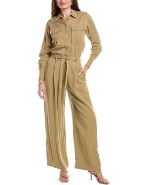 Reiss Liliana Wide Jumpsuit - Natural