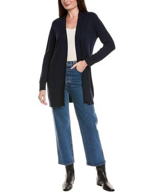 Hannah Rose Relaxed Cashmere-Blend Duster - Blue