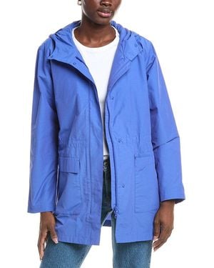 Eileen Fisher Hooded Anorak - Blue