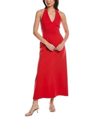 LNA Abria Halter Dress - Red