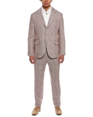 Brunello Cucinelli 2Pc Linen Suit - Grey