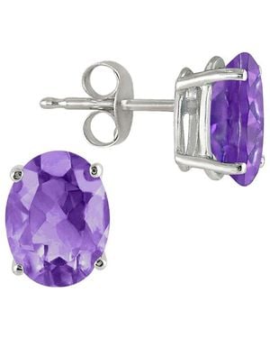 Gemstones Gem Spark 0.60 Ct. Tw. Amethyst Studs - Purple