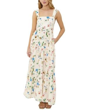 AMINA GLAM Maxi Dress - Metallic