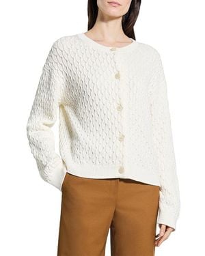 Theory Textured Cardigan - White