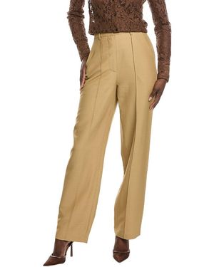 Co. Wool-Blend Cigarette Trouser - Natural