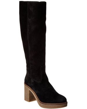 Aquatalia Crista Weatherproof Suede Boot - Black