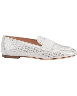 Agl Attilio Giusti Leombruni Sheryl Raffia Leather Moccasin - White