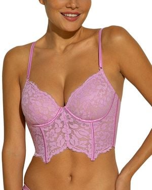 Cosabella Magnolia Longline Underwire Bra - Purple