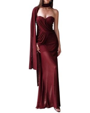 Linda Charm Maxi Dress - Red