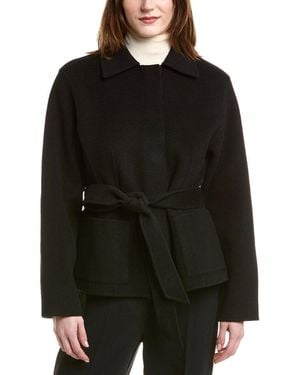 Lafayette 148 New York Reversible Wool & Cashmere-blend Peplum Jacket - Black