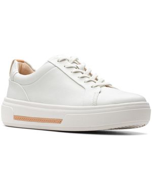 Clarks Hollyhock Walk Leather Trainer - White