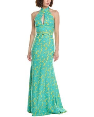 Issue New York Print Maxi Dress - Green