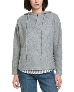 Gracia Wool-Blend Hoodie - Gray