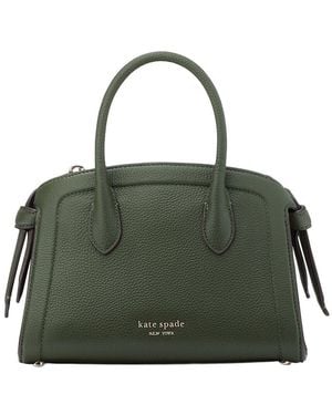 Kate Spade Knott Mini Zip-Top Leather Satchel - Green