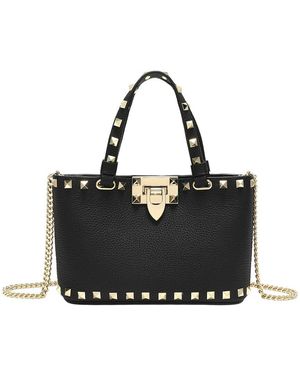 Tiffany & Fred Paris Studded Leather Crossbody - Black