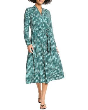 NIC+ZOE Shadow Dot Olivia Dress - Blue