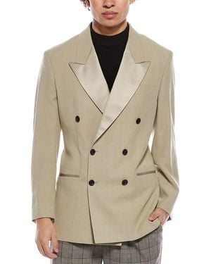 Todd Synder X Champion Relaxed Linen Tuxedo Jacket - Natural
