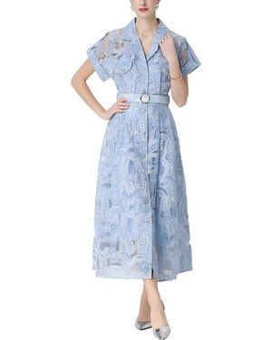 MIRA RICHI Midi Dress - Blue