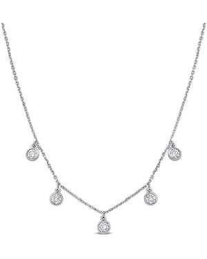 Diamond Select Cuts 14K 0.50 Ct. Tw. Diamond Necklace - Metallic