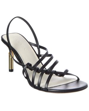 Lanvin Sequence Leather Sandal - Metallic