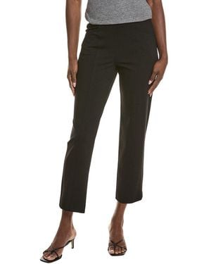 Jones New York Pull-On Seamed Leg Straight Ankle Pant - Black